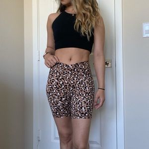 Aerie Leopard Bike Shorts